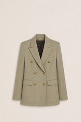 JOURNEY W'S BLAZER DOUBLE-BREASTED VIRGIN WOOL FABRIC FANCY JACQUARDVIRGIN WOOL