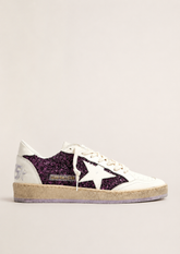 BALLSTAR GLITTER UPPER LEATHER TOE STAR HEEL AND SPUR