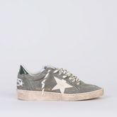 BALLSTAR SUEDE UPPER TOE AND SPUR LEATHER STAR AND HEEL