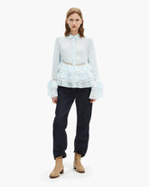 Chemise A Volant Avec Bretelles