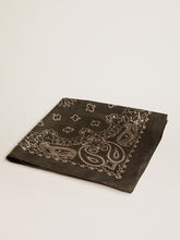 GOLDEN FOULARD PAISLEY PRINT SILK