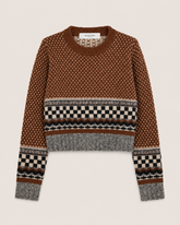 JOURNEY W'S KNIT CROPPED CREWNECK WOOL BLEND