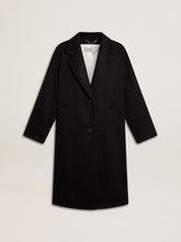 GOLDEN W'S SINGLE BREASTED COCOON COAT NABIBI VW BRUSHED FABRIC