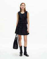 Top Sans Manches Avec Noeuds - Black