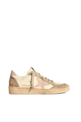 BALLSTAR NAPPA UPPER SUEDE TOE AND SPUR LEATHER STAR AND HEEL