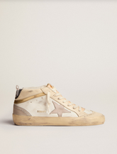 MID STAR LEATHER UPPER AND HEEL NYLON TONGUE SUEDE