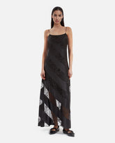 Robe Longue Diagonale - Black