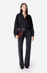 NIPOA BLOUSE ML BLANC