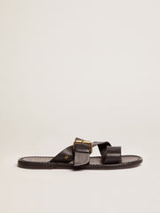 golden-margaret-black-resinated-leather-upper