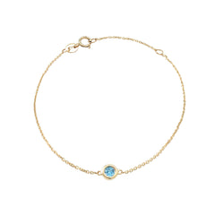 PULSERA ORO TOPACIO AZUL