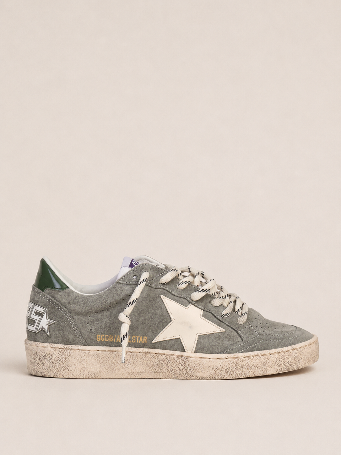 BALLSTAR SUEDE UPPER TOE AND SPUR LEATHER STAR AND HEEL