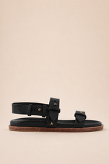 SANDALO CON ZEPPA BLACK