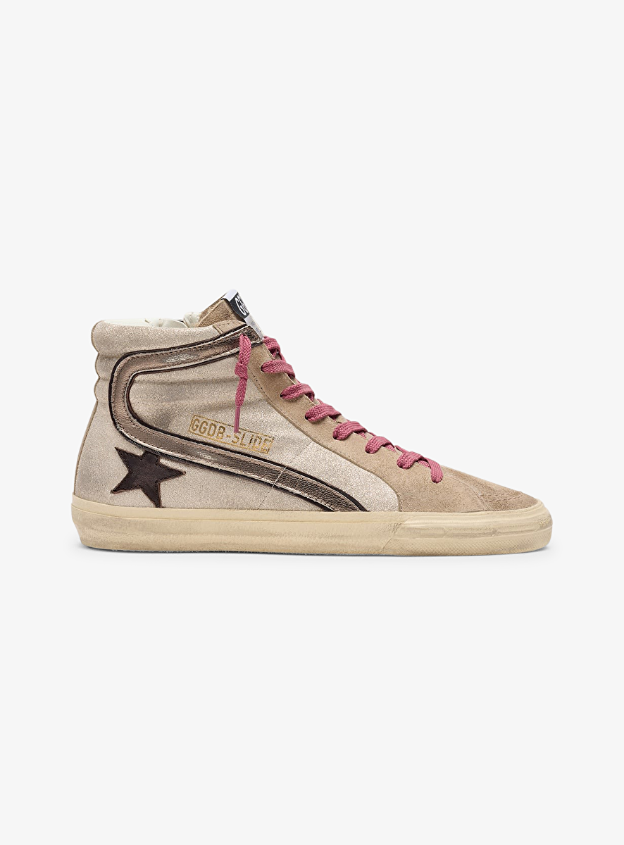 SLIDE SHIMMER SUEDE UPPER LEATHER STAR LAMINATED