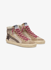 SLIDE SHIMMER SUEDE UPPER LEATHER STAR LAMINATED