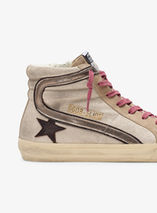 SLIDE SHIMMER SUEDE UPPER LEATHER STAR LAMINATED