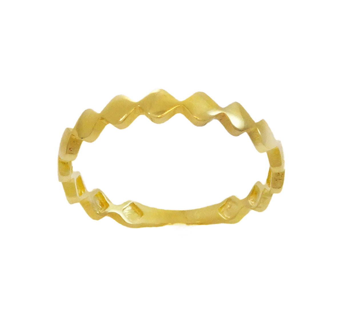 Anillo oro rombos