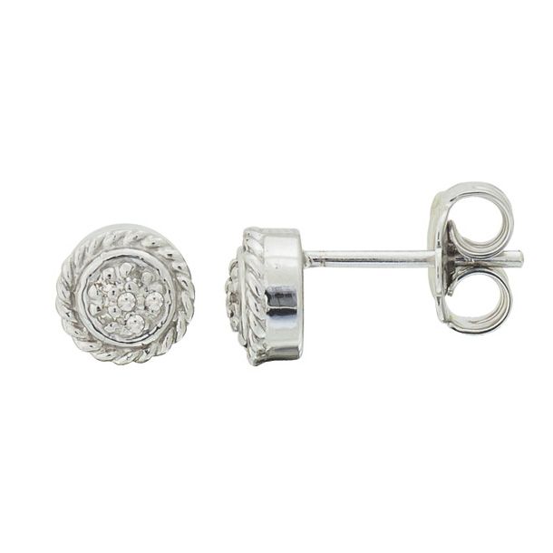 Aro Plata Redondo Pavé Brillantes