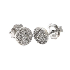 Aros plata con brillantes