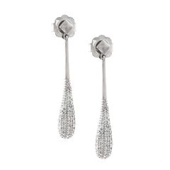 AROS PLATA GOTA BRILLANTES COLGANTE