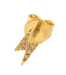 Aro Rayito Mini con Brillantes