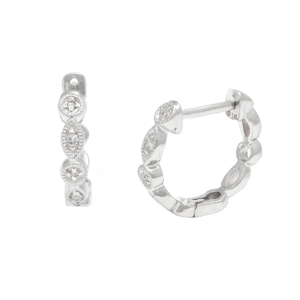 Aros Argollas Chicas Forma de Gota y Círculo