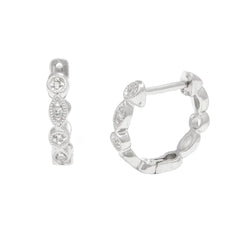 Aros Argollas Chicas Forma de Gota y Círculo