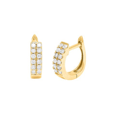 Argolla doble hilera brillantes