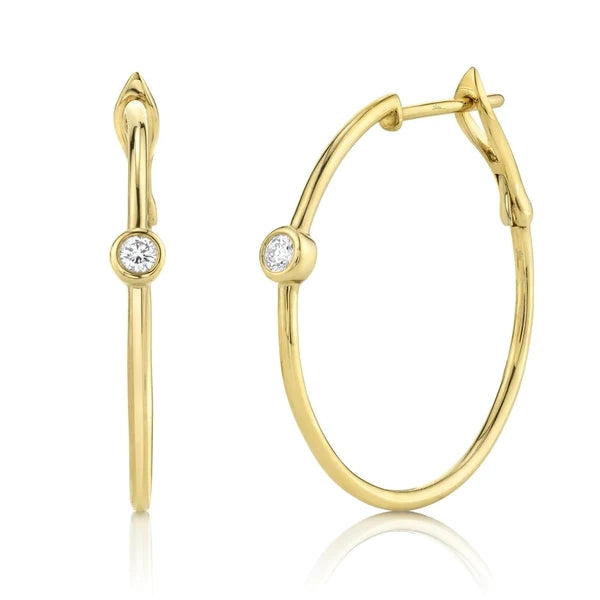 Aros Argolla Oro con Brillante en Visel