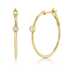 Aros Argolla Oro con Brillante en Visel