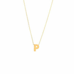 Cadena con letra oro P