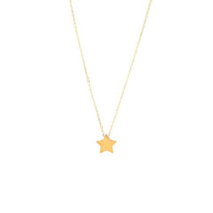 Cadena con estrella colgando al centro