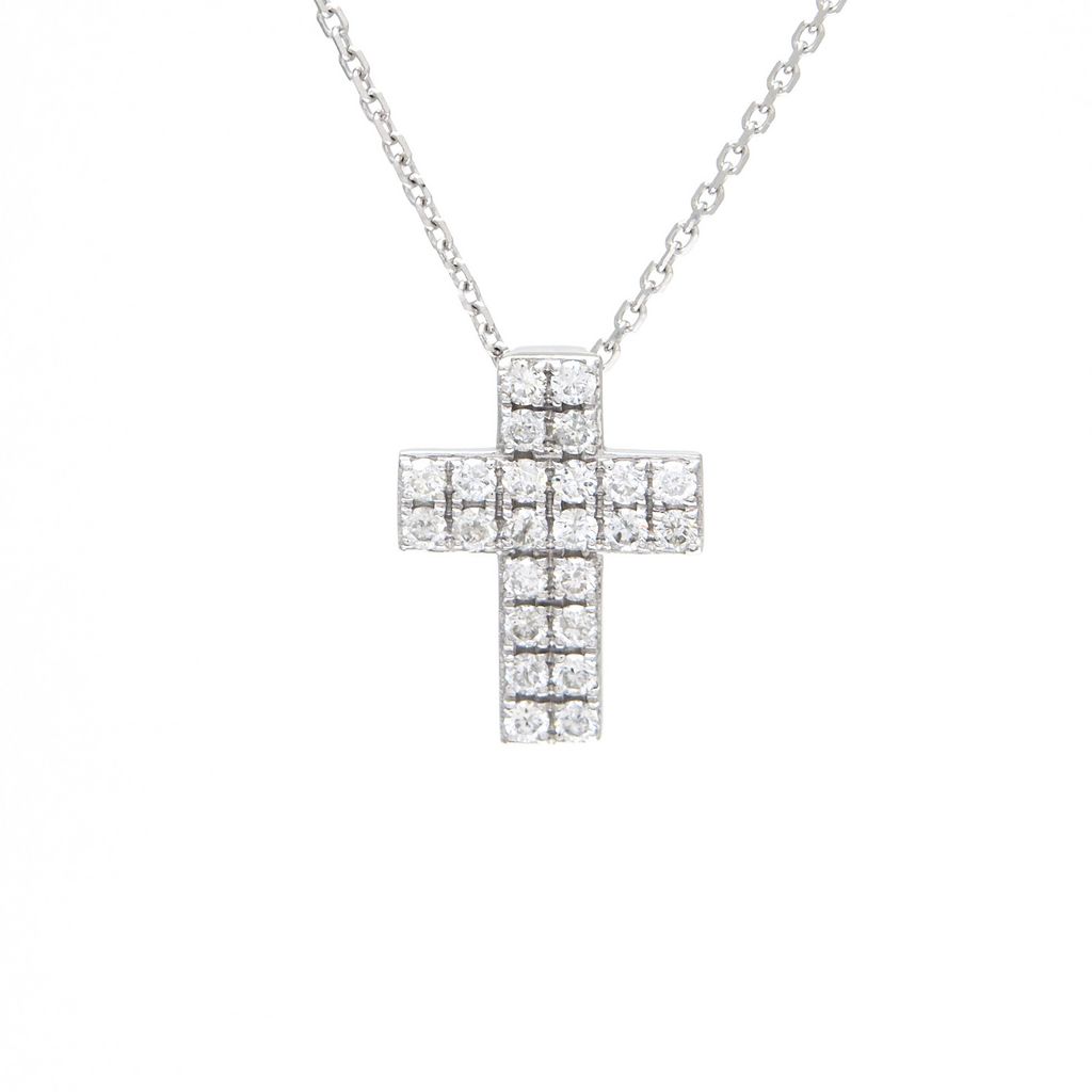 Collar cruz con brillantes