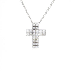 Collar cruz con brillantes