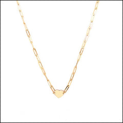 COLLAR ESLABÓN PAPERCLIP CORAZÓN