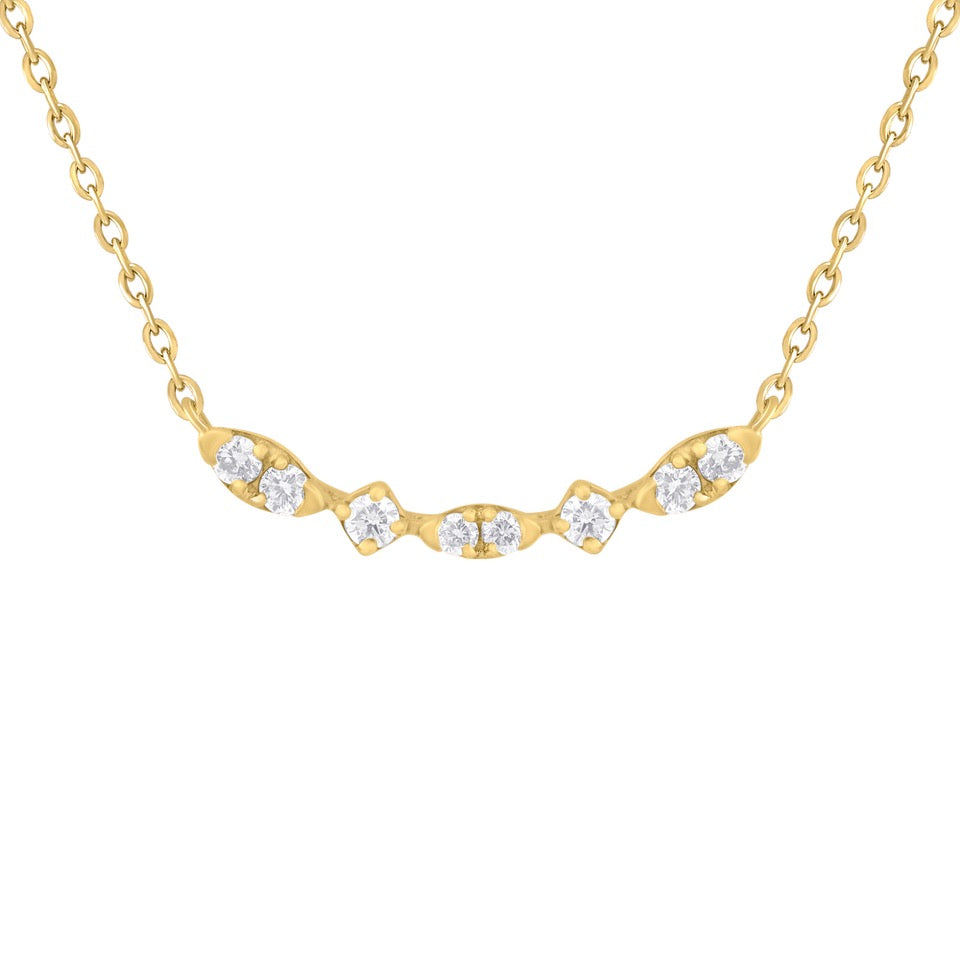 Collar barrita btes redondos armando rombo y gota