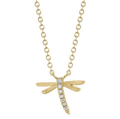 Cadena con Matapiojo Oro con Brillantes en las Alitas