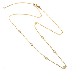 COLLAR SIETE BRILLANTES VISEL EN LA CADENA