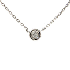 COLLAR PLATA PUNTO DE LUZ 0.09 CTS