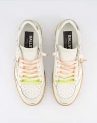 BALLSTAR LEATHER UPPER LAMINATED STAR SUEDE HEEL