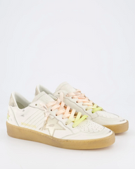 BALLSTAR LEATHER UPPER LAMINATED STAR SUEDE HEEL