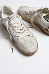 BALLSTAR LEATHER UPPER AND TOE SUEDE STAR HORSY COW PRINTED HEEL AND SPUR