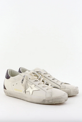 SUPER STAR LEATHER UPPER AND TOE LAMINATED STAR COCCO PRINT HEEL AND SPUR