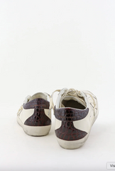 SUPER STAR LEATHER UPPER AND TOE LAMINATED STAR COCCO PRINT HEEL AND SPUR