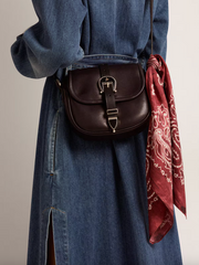 GOLDEN FOULARD PAISLEY PRINT SILK