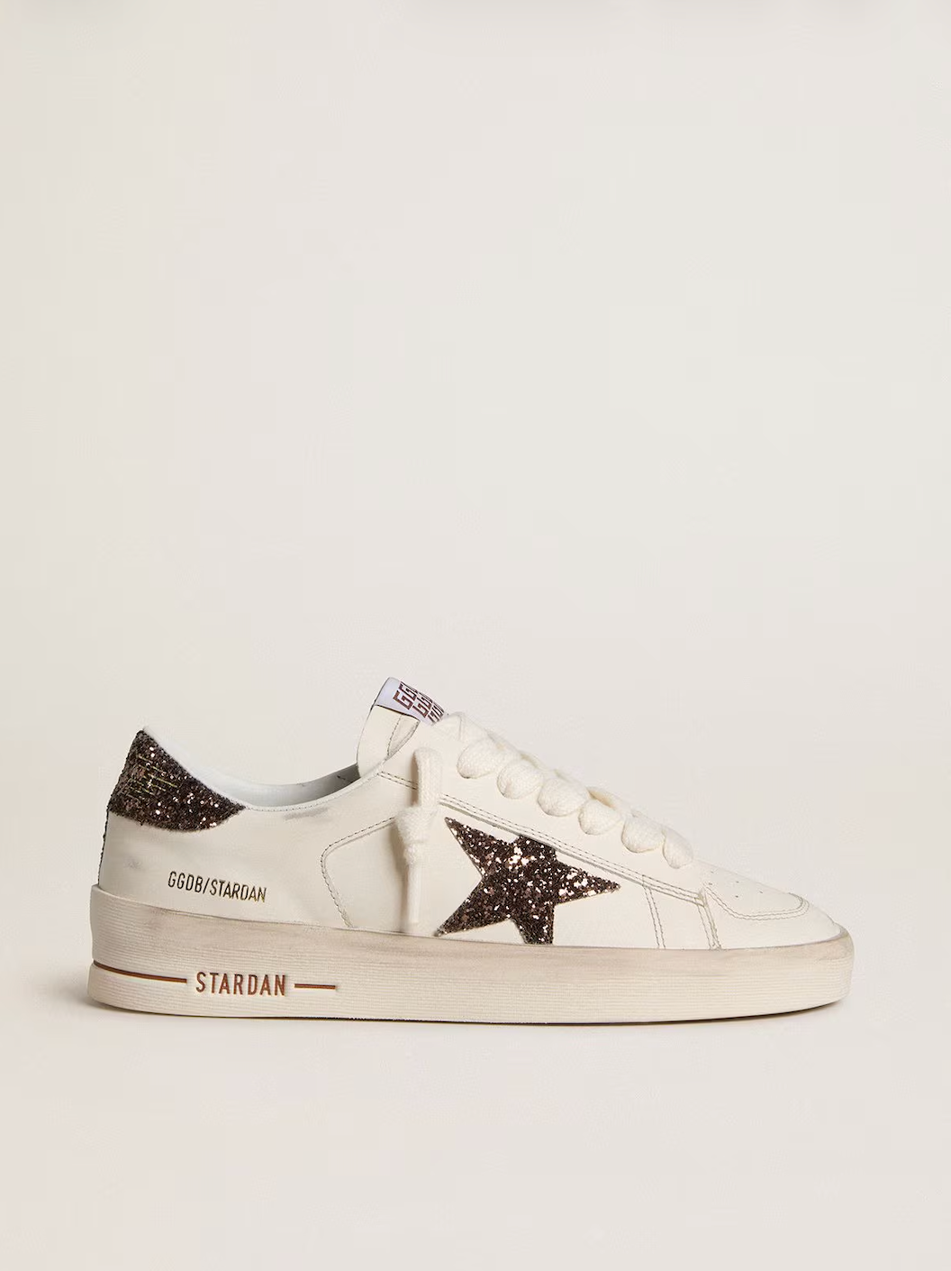 STARDAN LEATHER UPPER TOE AND TONGUE GLITTER STAR AND HEEL