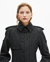 MANTEAU LONGUE AVEC PATTE EPAULES