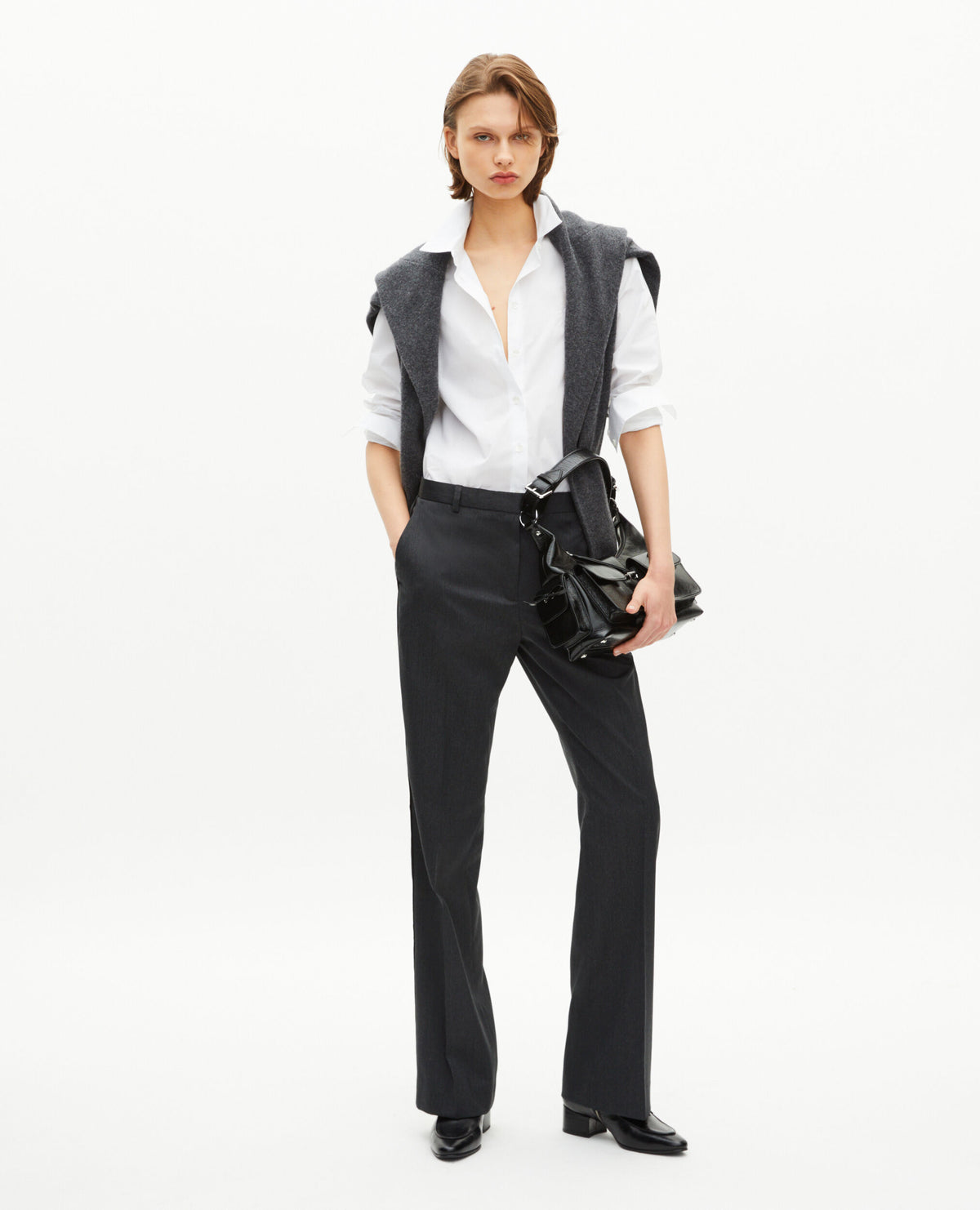 PANTALON AVEC PASSEPOIL LONGUEUR COTE FEMME