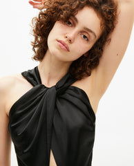 ROBE LONGUE DECOLLETE NOUE