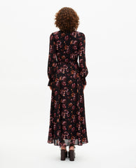 ROBE MIDI A MANCHES LONGUES PORTEFEUILLE