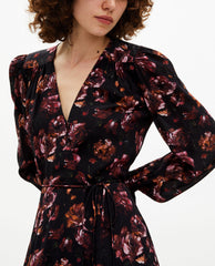 ROBE MIDI A MANCHES LONGUES PORTEFEUILLE